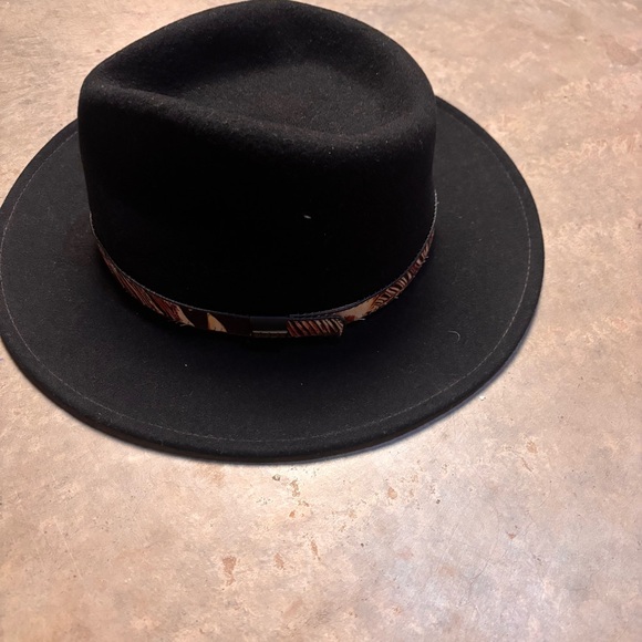 Accessories - Eddy Bros Black 100% Wool Felt Cowboy Western Hat Made in USA Womens Large
